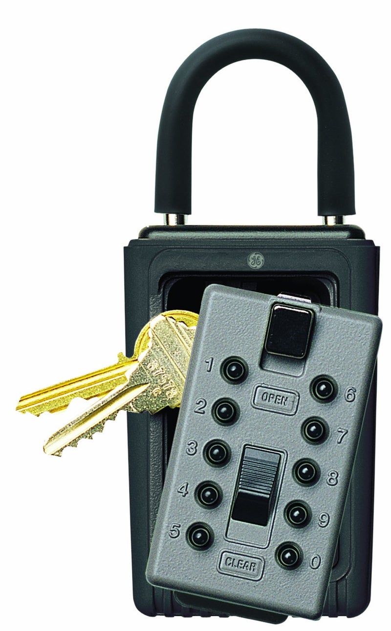 Kidde AccessPoint 001166 KeySafe 3-Key Portable Push Button Key Safe Box, Titanium Gray - Image 1